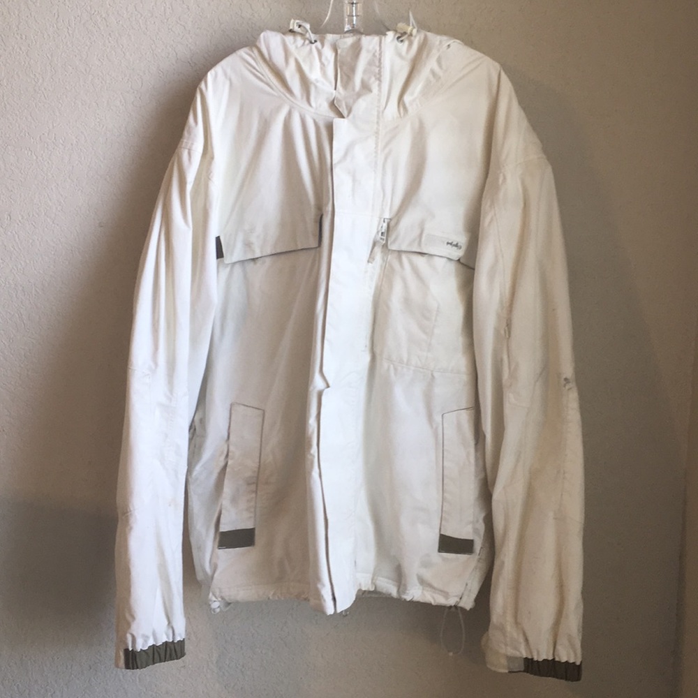 Planet Earth : White Snow Boarding Hooded Jacket